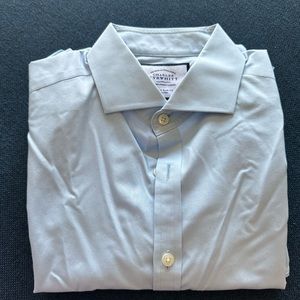 Charles Tyrwhitt Light Blue Dress Shirt 15.5/35 Super Slim Fit
